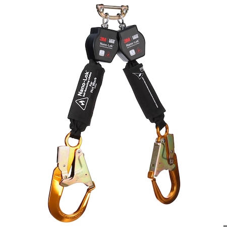 DBI-SALA Self-Retracting Lifeline, 6 ft. Length, Snap Hook, Aluminum, 2 Leg(s)