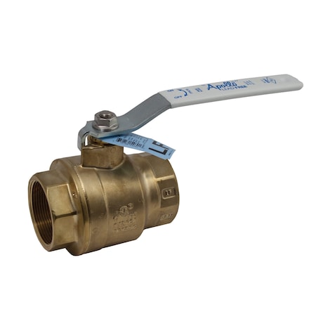 Manual 2-Way Ball Valve,NPT,Brass