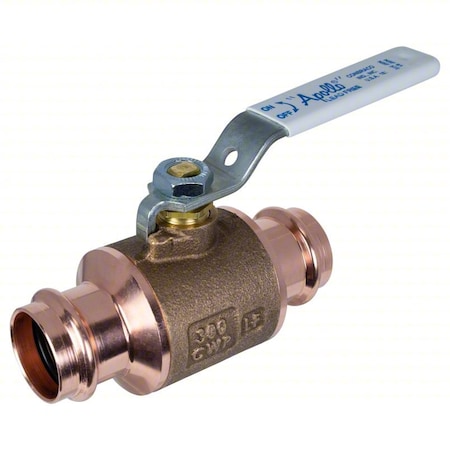 Manual 2-Way Ball Valve,Press,Bronze