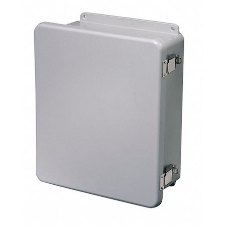 Padlockable Hasp Electrical Enclosures, 11.79 in H, 4.94 in D, 10 in W, 1, Fiberglass