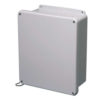 Captive Screws Electrical Enclosures, 9.73 in H, 3.98 in D, 8 in W, 1, 12, 3R, 4X, 6P, Fiberglass