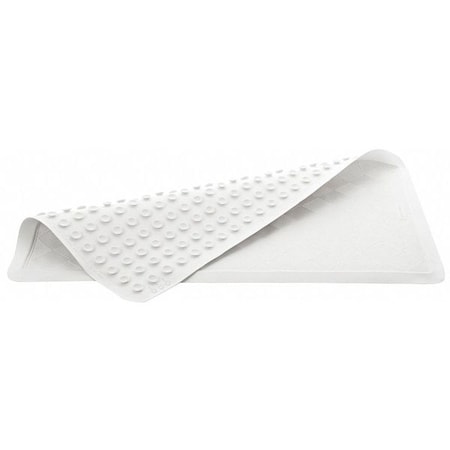 Bath Mat,22-1/4" L,22-1/4" W,White,PK12
