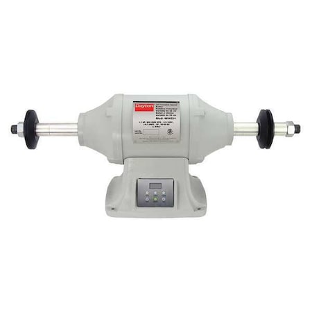 Bench Top Buffer,Steel,10 in.,1 HP