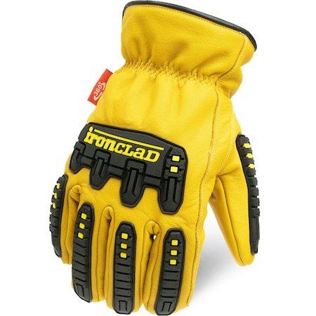 Leather Work Glove, Slip-On, XL, 1 PR