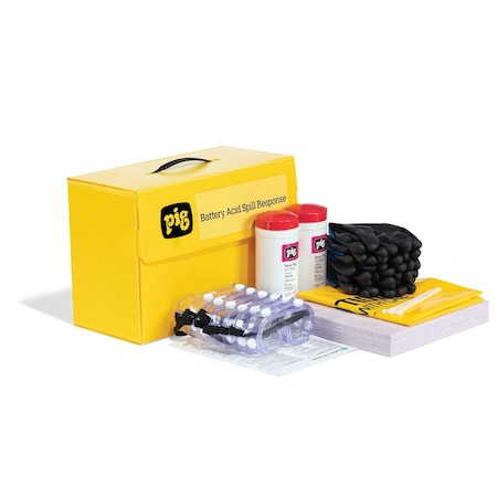 Battery Acid Spill Kit in Countertop Box