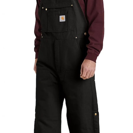106672 Cotton, 12 oz Fabric Weight, 30 in Inseam, Black, XL