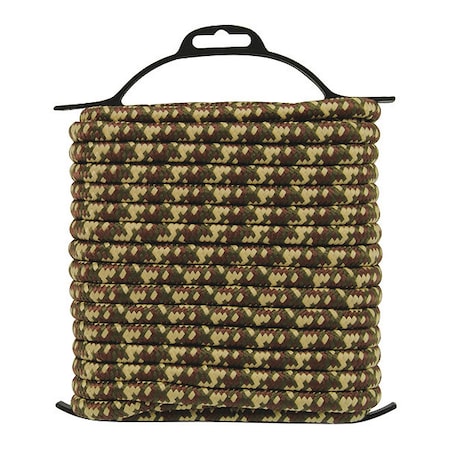 Poly Rope,3/8" x 50ft.,Camouflage