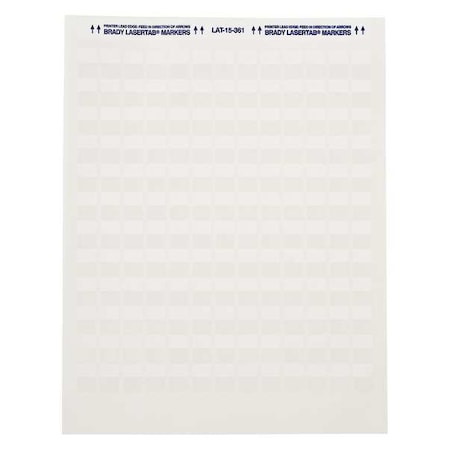 Write On Laminating Wire and Cable Markers, White on Translucent, LAT-39-361-1,PK24