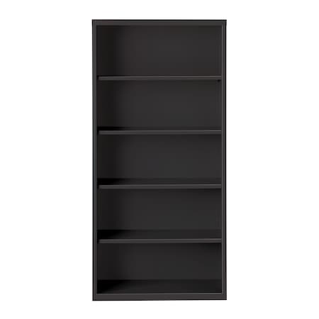 Bookcase,72" H,13" D,34 1/2" W,Black