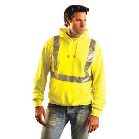 Sweatshirt, 2, R, Cotton/Polyester, Yellow, XL