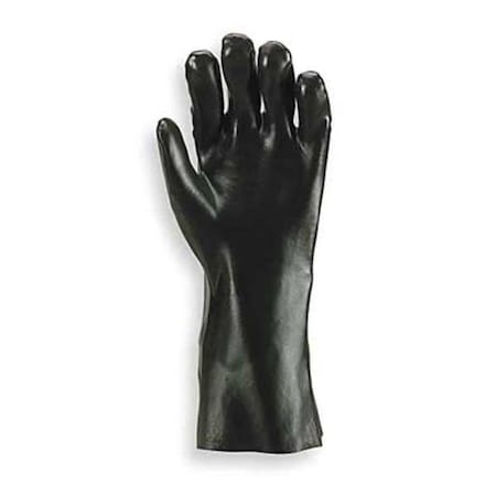 7714R Chemical Resistant Gloves, PVC, 14 in L, 18 mil, Black, L, 1 PR