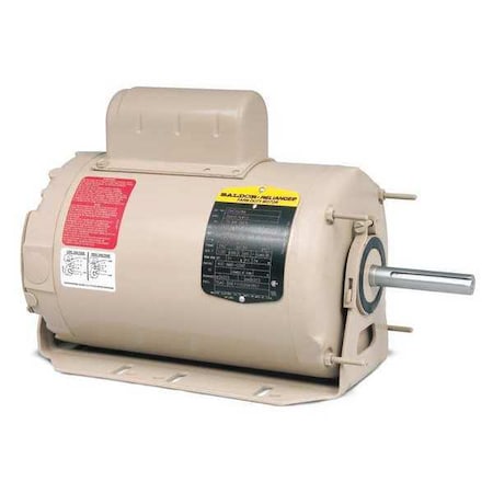 Capacitor-Start Fan Motor, 1/2 HP, 115V AC, 230V AC Voltage, 56Z Frame, 1,100 Nameplate RPM