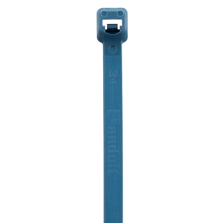 Cable Tie, 11-1/2 in L, 3 in Max Bundle Dia., Blue, Nylon 6/6, 50 lb Strength, 100 PK