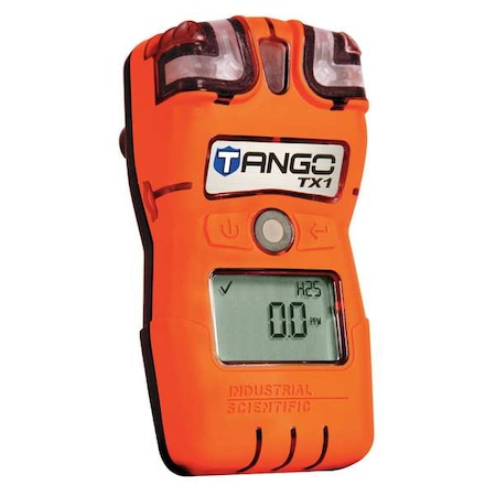 Single Gas Detector, H2S, 0-200ppm, Orange