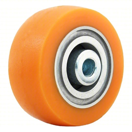 Caster Wheel,3"dia,400 lb,Orange