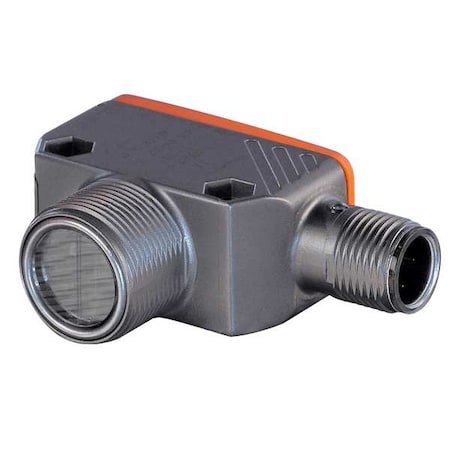 Polarized Retroreflective Photoelectric Sensor, M12, Right Angle, Rectangular, Light On, PNP