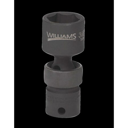 3/8" Drive Impact Socket Black Industrial, Universal 3/8"D,6Pt,10mm