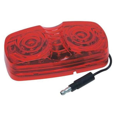 LED Double Bubble Sealed Light,Red,4x2
