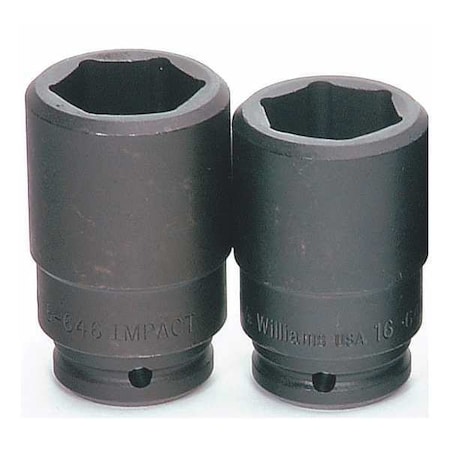 3/4" Drive Impact Socket Black Industrial, Deep 3/4" D,6Pt 1-1/16