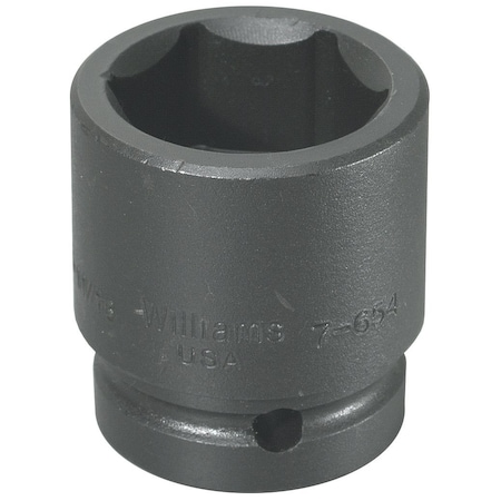 1" Drive Impact Socket Black Industrial, 1" D,6-Point,1-1/8