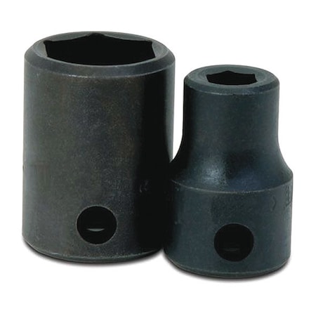 1/2" Drive Impact Socket Black Industrial, Standard 1/2" D,6Pt,21mm