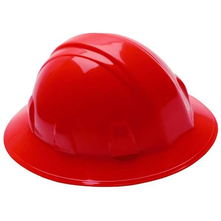Hard Hat, SL, Polyethylene, 4 Point Ratchet, Type 1, Class E, Red