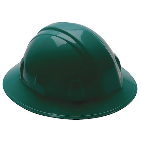 Hard Hat, SL, Polyethylene, 4 Point Ratchet, Type 1, Class E, Green