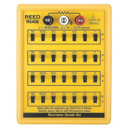 Resistance Decade Box,3 Binding Posts
