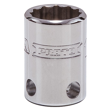 3/8 " Drive, 14mm Metric, Socket, 12 Points,   Chrome, 14 mm