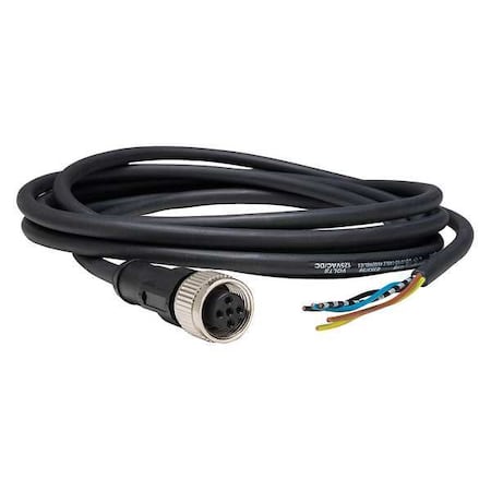 Cordset,16.4 ft.,Black,250VAC/300VDC