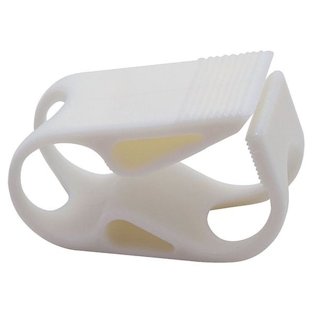 Clamp,PP,White,PK6