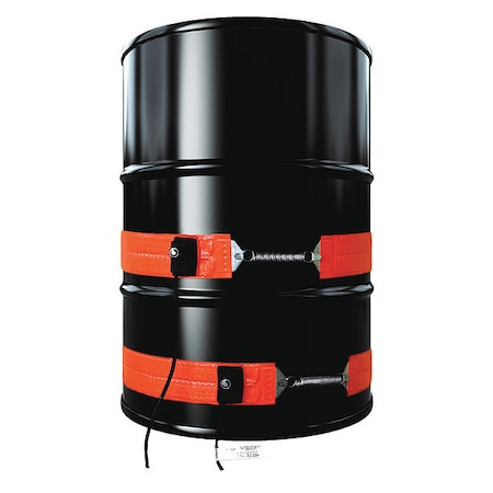 Heavy Duty Drum/Pail Heater,Mid-Temp,5 Gallon,120VAC,550W,35"L x 4"W