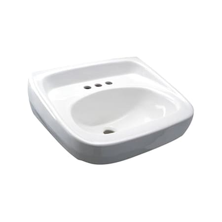 Bathroom Sink 20 in x 18 in, 1, 1, Wall Mount, Vitreous china