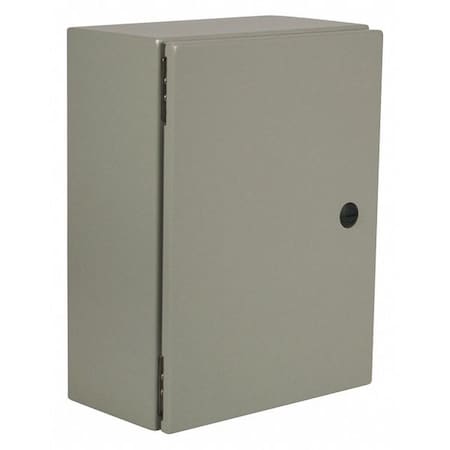 1/4 Turn Latch Electrical Enclosures, 20 in H, 10 in D, 16 in W, 12, 13, 3R, 4, Steel