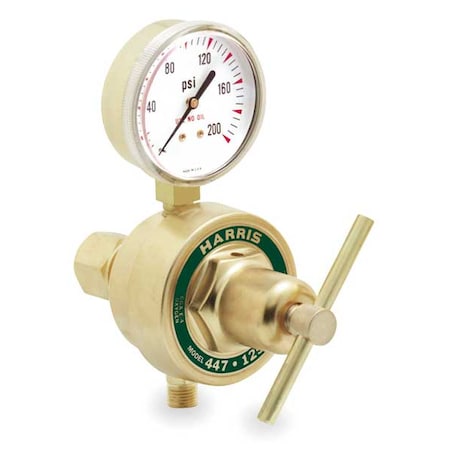 Gas Regulator, Propane, Propylene, Single Stage, 7/8"-14 Inlet, 9/16"-18 Outlet, 0 to 50 psi