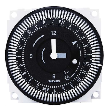 Electromechanical Timer,24-Hour,SPDT