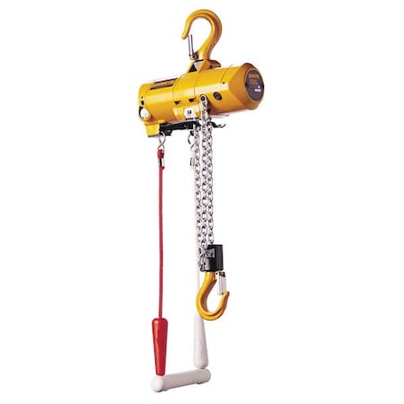 Air Chain Hoist,500 lb. Cap.,10 ft. Lift