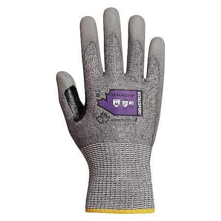 Cut-Resistant Coated Gloves, Cut Level A6 ,Dipped ,Polyurethane ,Smooth ,11 1 PR