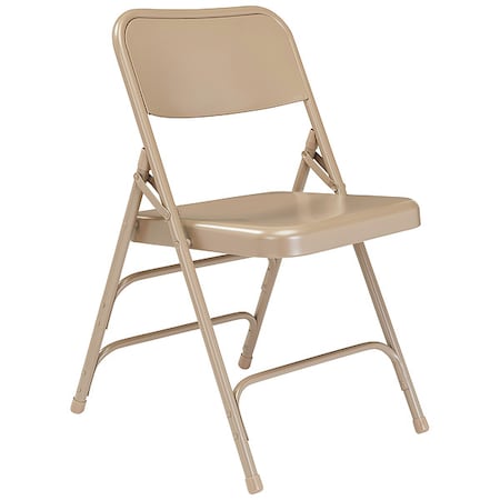 Folding Chair,Beige,18-3/4 In.,PK4