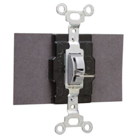 Wall Switch,2-Pole,Side Wiring,Black