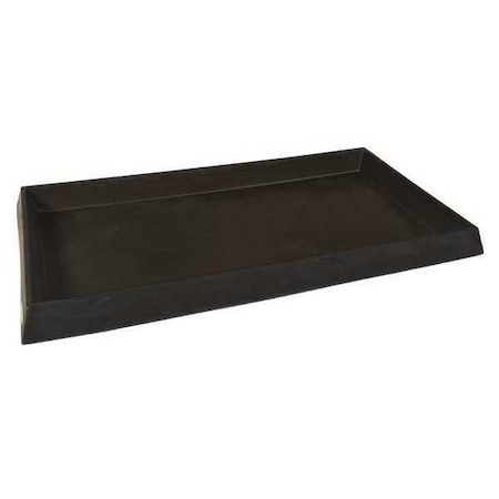 Spill Tray, Black, Rectangle, 16.5 gal