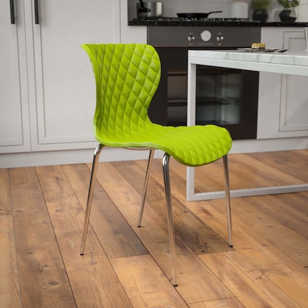Contemporary Chair, 18", Citrus Green
