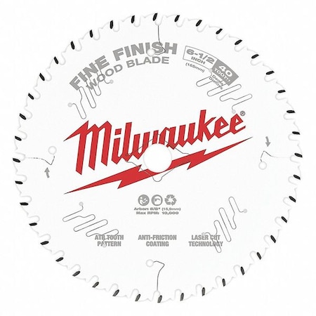 6-1/2" 40T Fine Finish Circular Saw Blade