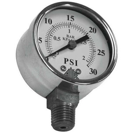 Pressure Gauge,0-30 psi