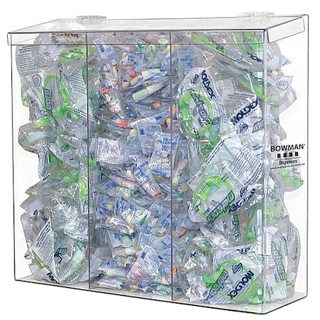Protection Dispenser, PETG, ,Clear ,17 in H x 12 5/8 in W x 5 3/4 in D