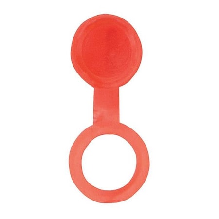 Fitting Cap,65 Deg.,PP,55/64" L,Red,PK10