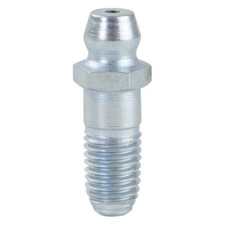 Grease Fitting, Straight, Stl, 15/16"L, PK10