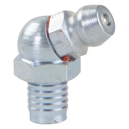 Grease Fitting,65 Deg.,Stl,49/64" L,PK10