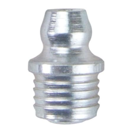 Grease Fitting, Straight, Stl, 35/64"L, PK10