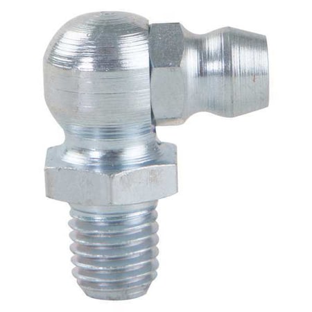 Grease Fitting,45 Deg.,Stl,53/64" L,PK10